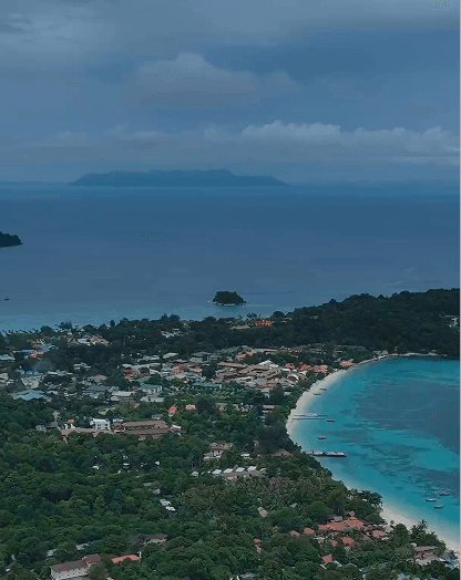 Tropical island view